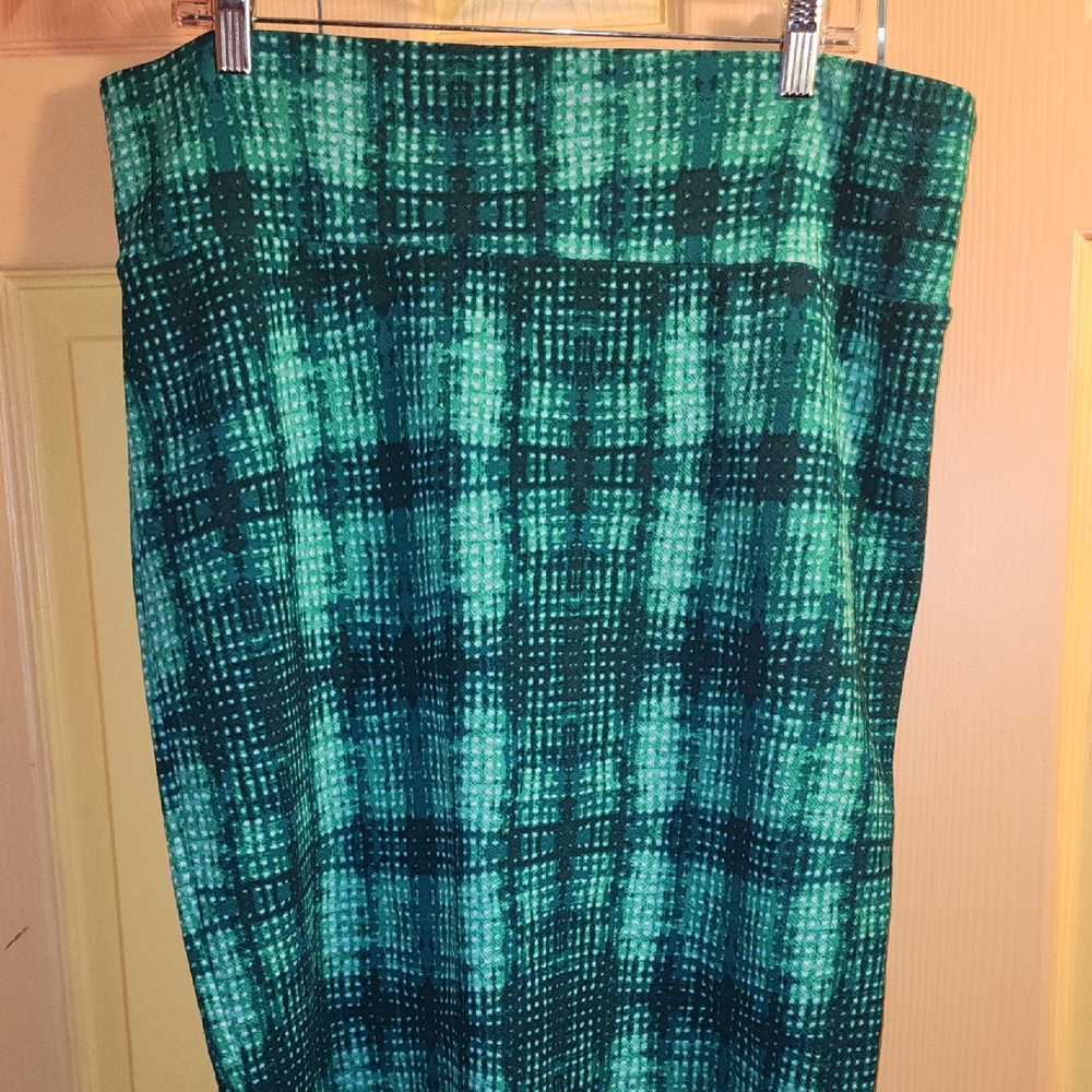 Green Patterned Women’s Skirt